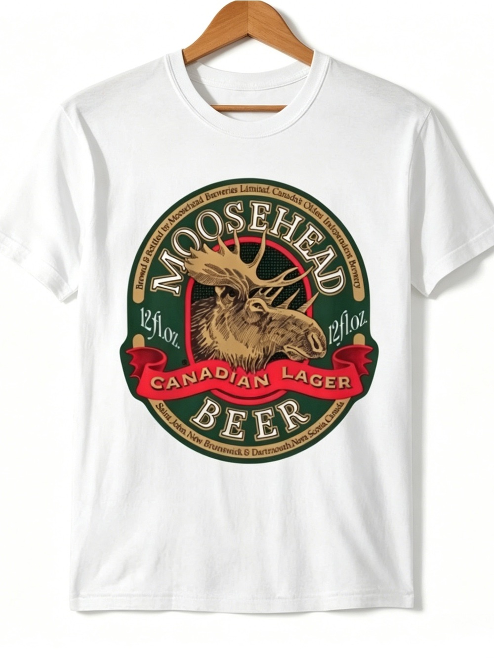 80s Moosehead Beer Vintage Canadian Lager Retro Graphic T-shirt Unisex